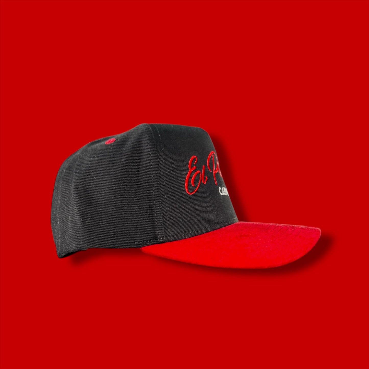 El Patron Carne Seca 5-Panel Snapback – Red Suede Bill | Maximum Comfort | Limited Edition