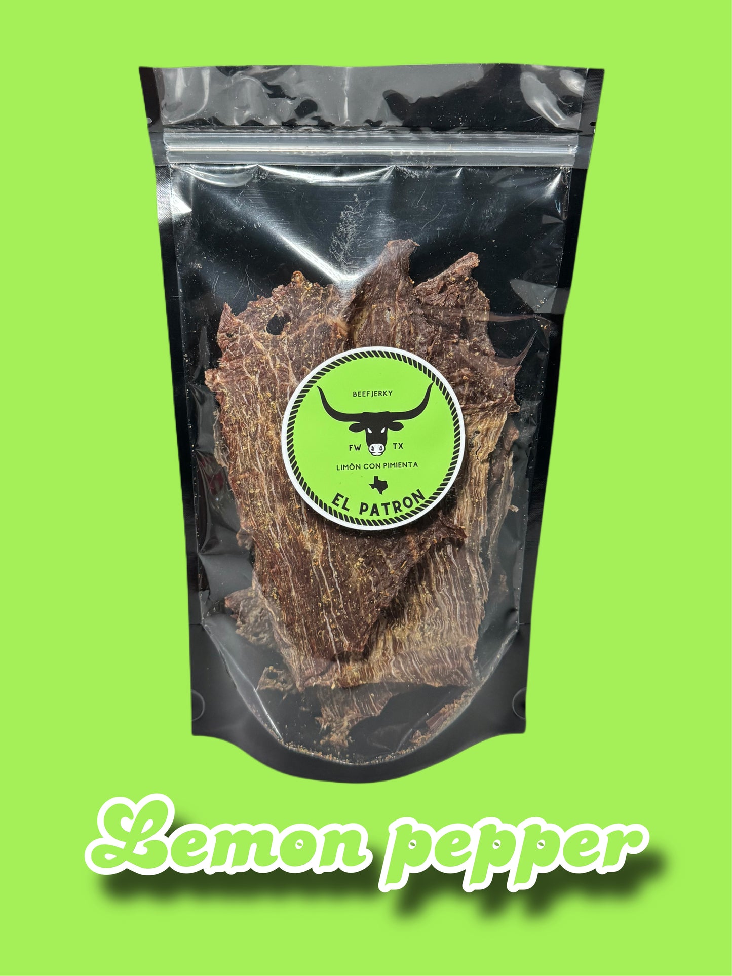 Lemon pepper jerky (Lemon con pimenta) carne seca