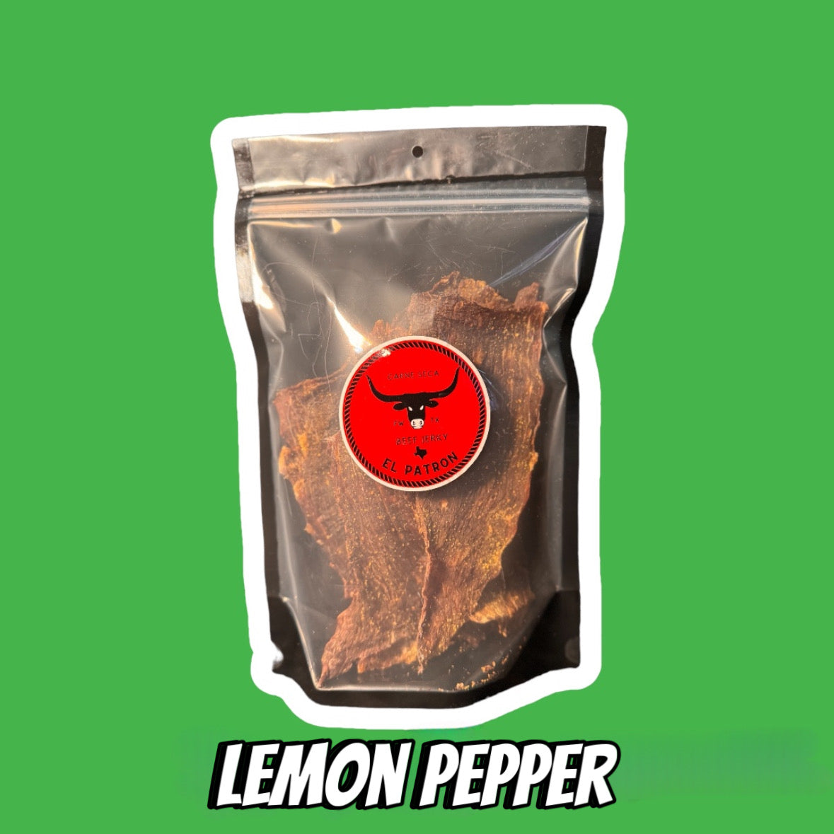 Lemon pepper jerky (Lemon con pimenta) carne seca