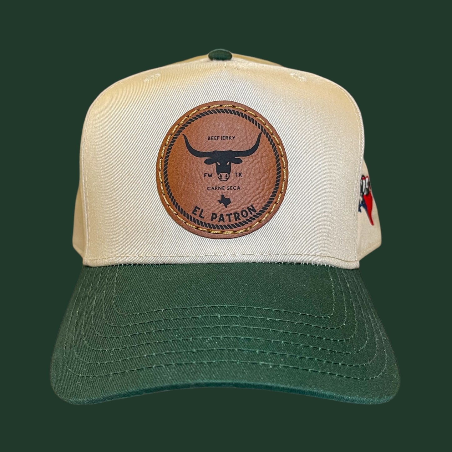 El Patron Carne Seca Snapback Hat Deep forest green – Mid Profile | Maximum Comfort