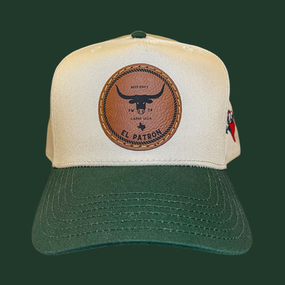 El Patron Carne Seca Snapback Hat Deep forest green – Mid Profile | Maximum Comfort