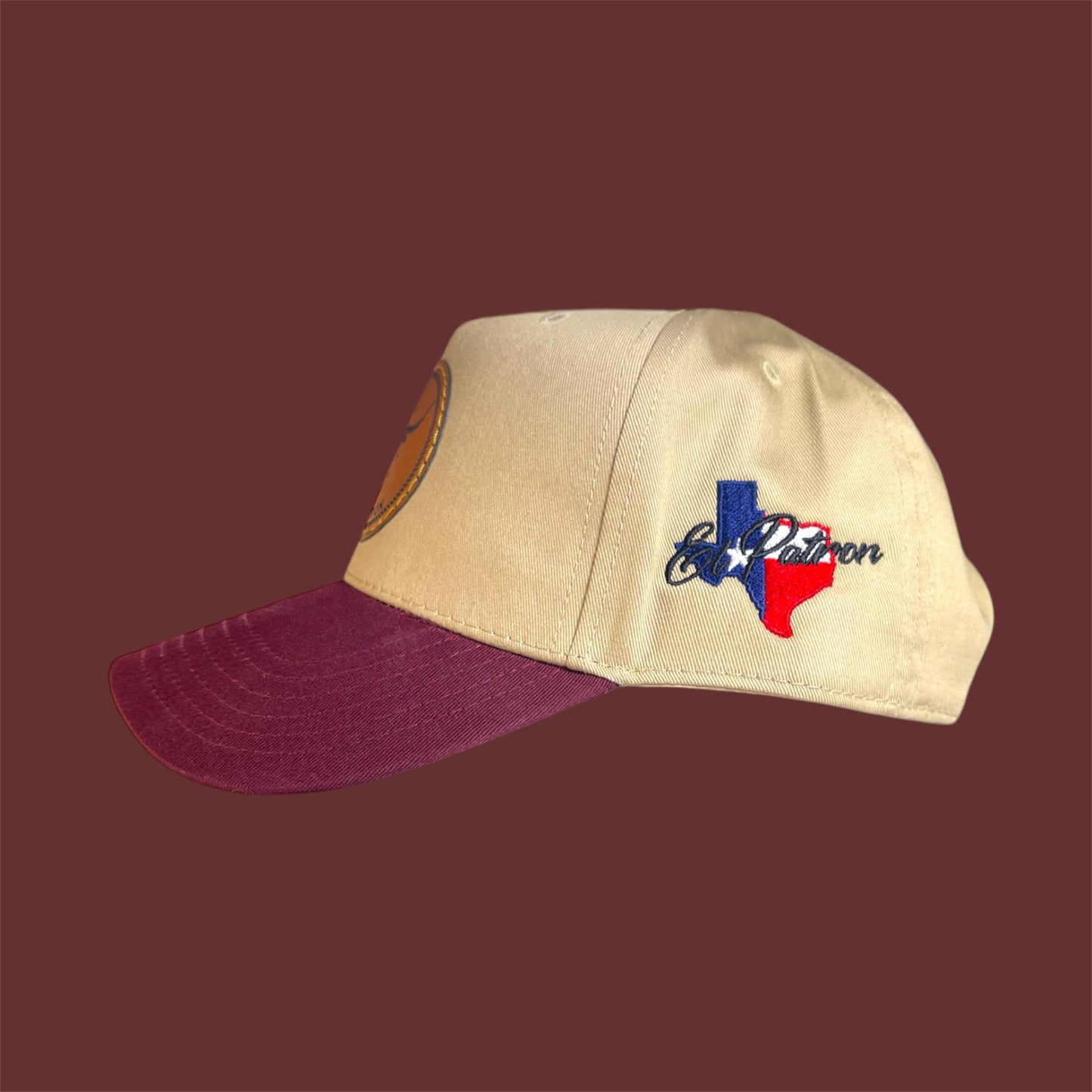 El Patron Carne Seca Snapback Hat Wine red – Mid Profile | Maximum Comfort