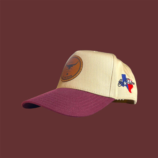 El Patron Carne Seca Snapback Hat Wine red – Mid Profile | Maximum Comfort